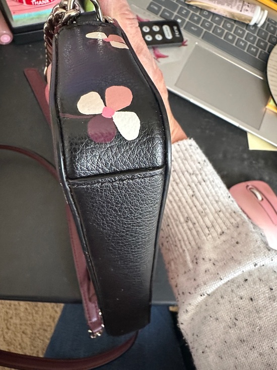 Kate Spade Cute Pink Crossbody Bag with Floral Pup Applique - Picture 4 of 6